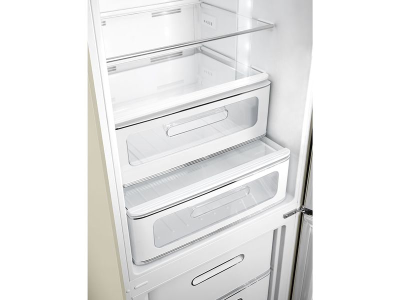 SMEG Kühl-Gefrierkombination FAB32RCR6 Crème, Rechts