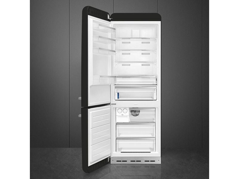 SMEG Kühl-Gefrierkombination FAB38LBL6 Schwarz, Links