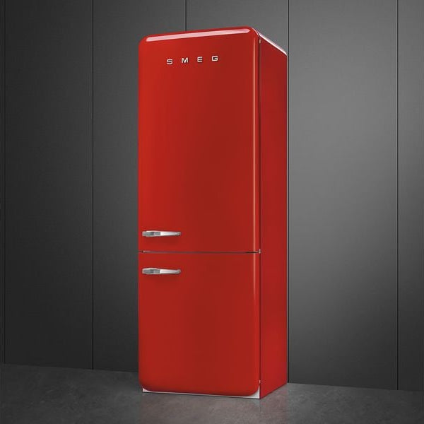 SMEG Kühl-Gefrierkombination FAB38RRD6 Rot, Rechts