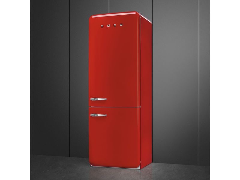 SMEG Kühl-Gefrierkombination FAB38RRD6 Rot, Rechts