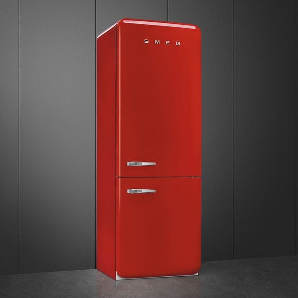 SMEG Kühl-Gefrierkombination FAB38RRD6 Rot, Rechts