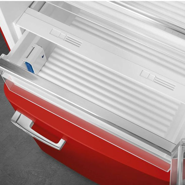 SMEG Kühl-Gefrierkombination FAB38RRD6 Rot, Rechts