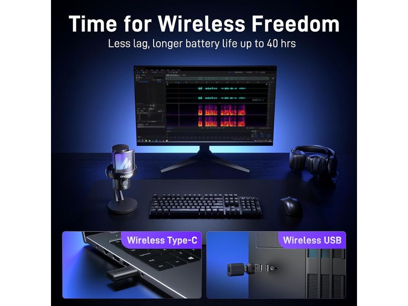 Maono Kondensatormikrofon DM40RGB