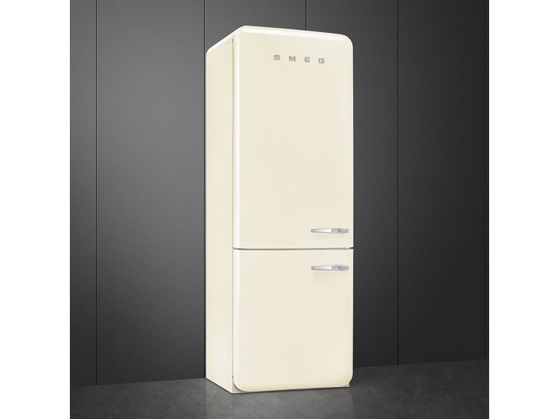 SMEG Kühl-Gefrierkombination FAB38LCR6 Crème, Links