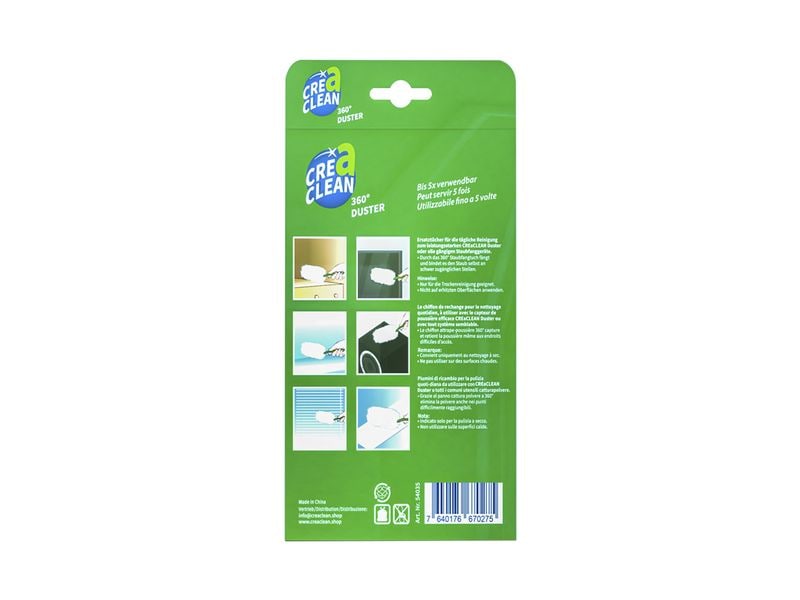 CreaClean Staubmagnet Nachfülltücher 360° 10 Stk. Grün