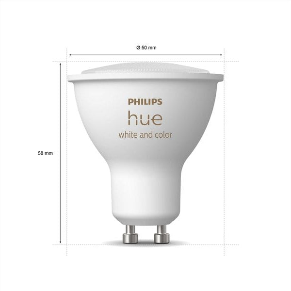 Philips Hue 3 GU10-Lampen + Dimmschalter + Hue Bridge Pro