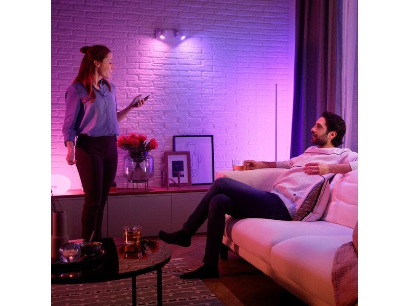 Philips Hue 3 GU10-Lampen + Dimmschalter + Hue Bridge Pro