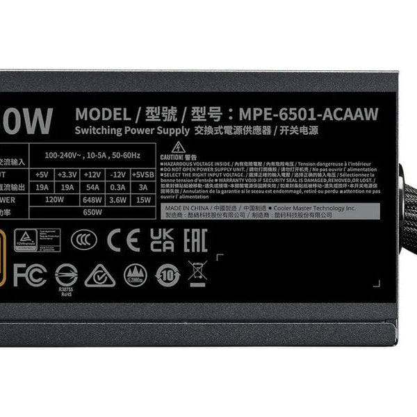 Cooler Master Netzteil MWE 550 Bronze V – V3 650 W