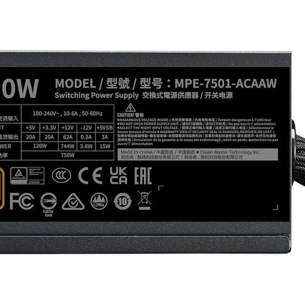 Cooler Master Netzteil MWE 550 Bronze V – V3 750 W