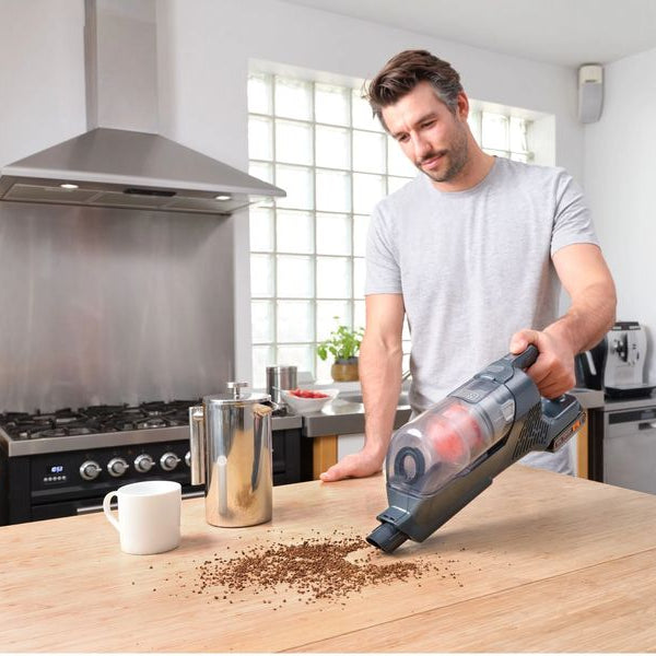 BLACK+DECKER Akku-Hand- und Stielsauger BHFEA18D1-QW Grau/Orange