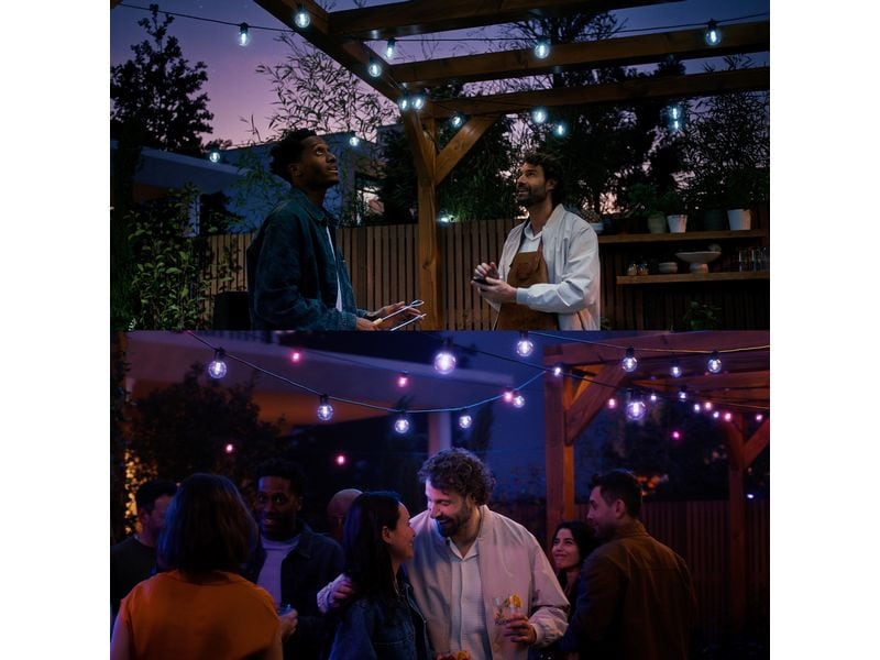 Philips Hue LED-Lichterkette Festavia Globe Outdoor 14 m CH