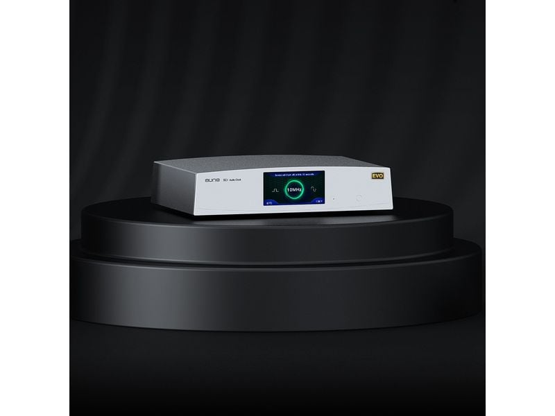 Aune SC1 EVO Hochpräzise 10 MHz Masterclock Silber