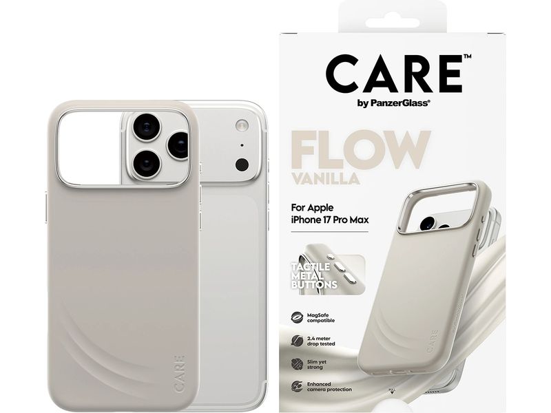 CARE Back Cover Feature Flow MagSafe iPhone 17 Pro Max Vanilla