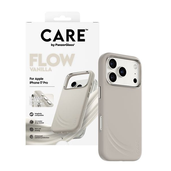 CARE Back Cover Feature Flow MagSafe iPhone 17 Pro Vanilla