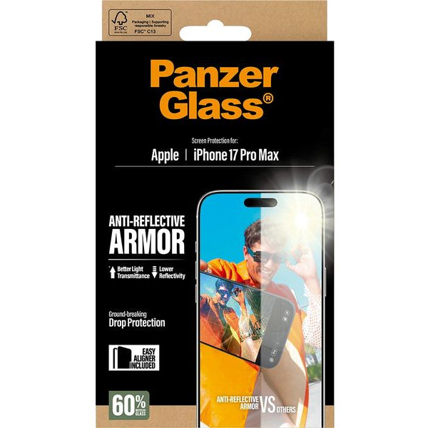 Panzerglass Displayschutz Anti-Reflective Armor iPhone 17 Pro Max
