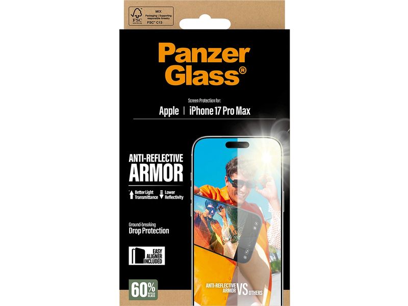 Panzerglass Displayschutz Anti-Reflective Armor iPhone 17 Pro Max