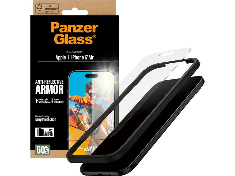 Panzerglass Displayschutz Anti-Reflective Armor iPhone 17 Air