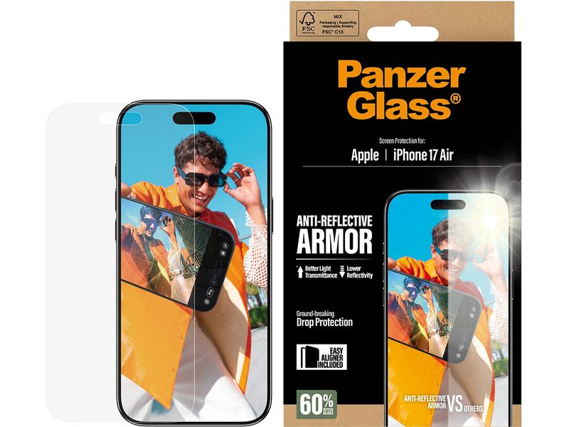 Panzerglass Displayschutz Anti-Reflective Armor iPhone 17 Air