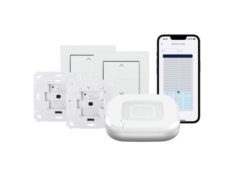 Homematic IP Funk-Rollladenaktor 2x Jalousinenschalter, Access Point 2