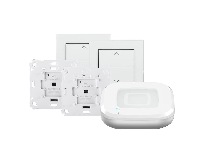 Homematic IP Funk-Rollladenaktor 2x Jalousinenschalter, Access Point 2