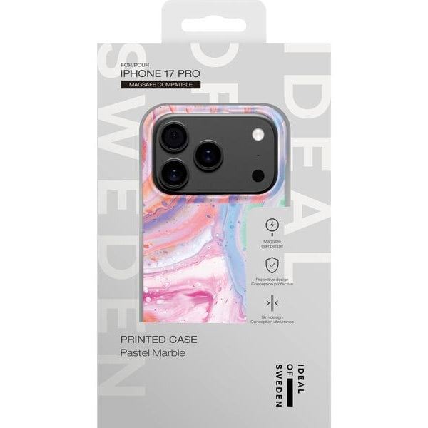 Ideal of Sweden Back Cover Printed Case MagSafe Pastel Marble iPhone 17 Pro
