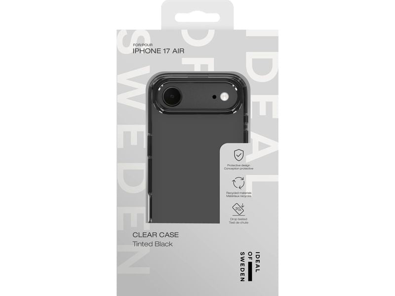 Ideal of Sweden Back Cover Clear Case MagSafe iPhone 17 Air Tinted Black