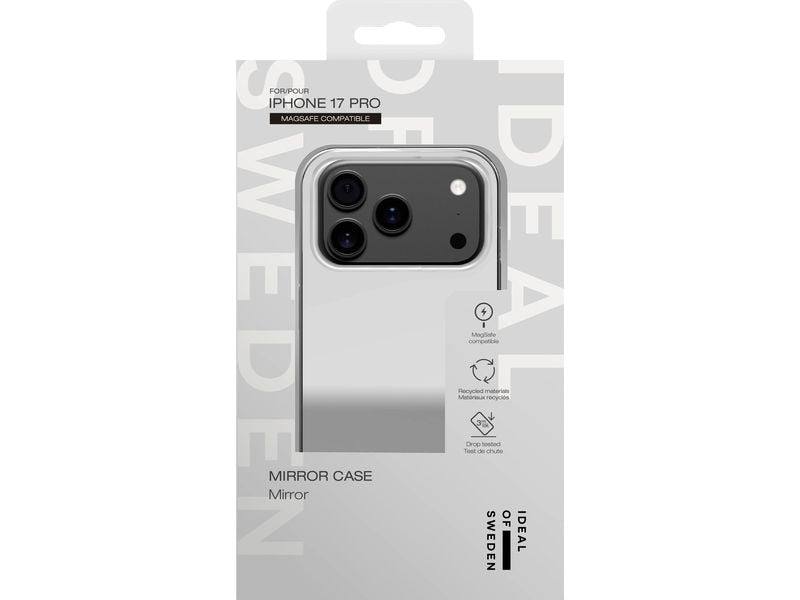 Ideal of Sweden Back Cover Mirror MagSafe iPhone 17 Pro Silver