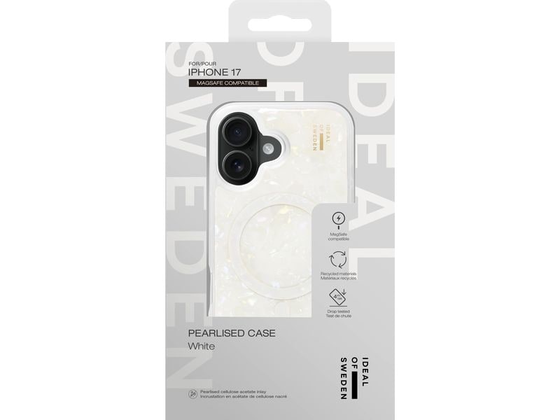Ideal of Sweden Back Cover Pearlised Case iPhone 17 White
