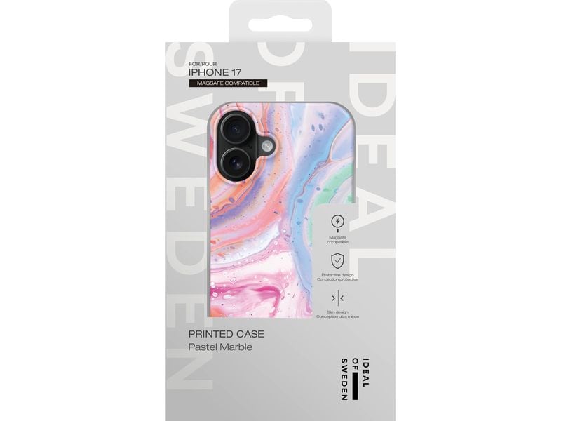 Ideal of Sweden Back Cover Printed Case MagSafe Pastel Marble iPhone 17