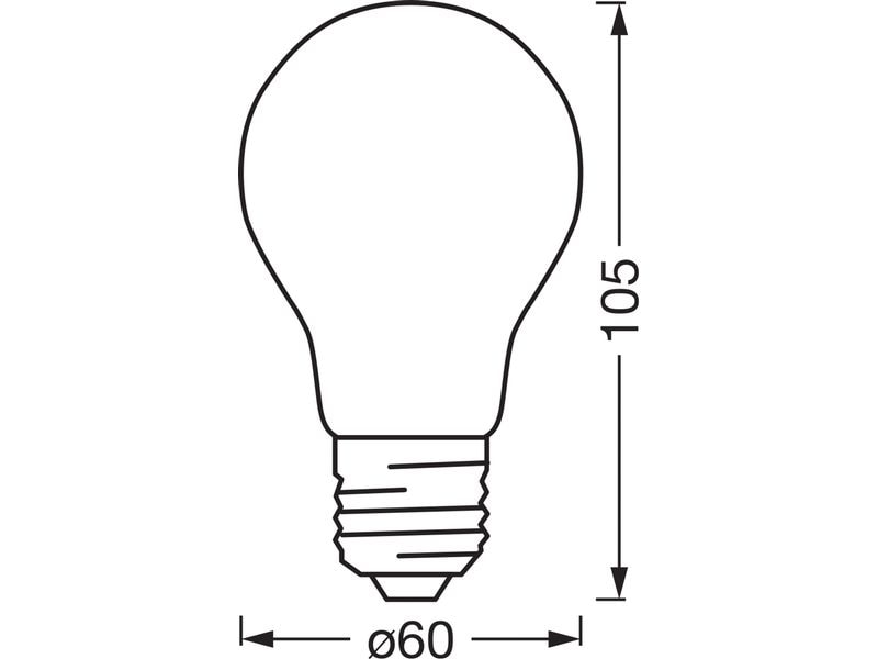 OSRAM Leuchtmittel A53 SMART+ WiFi, E27, 6 W, WW