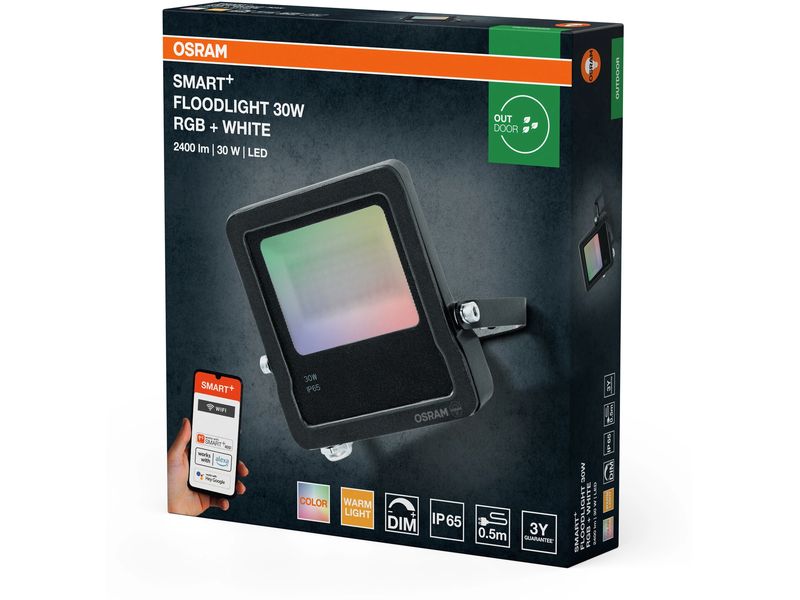 OSRAM Wandleuchte SMART+ dark grey, 30 W, 2400 lm