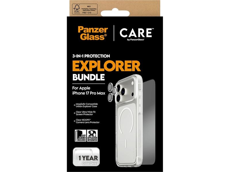 CARE Displayschutz 3-in-1 Flagship Combat iPhone 17 Pro Max