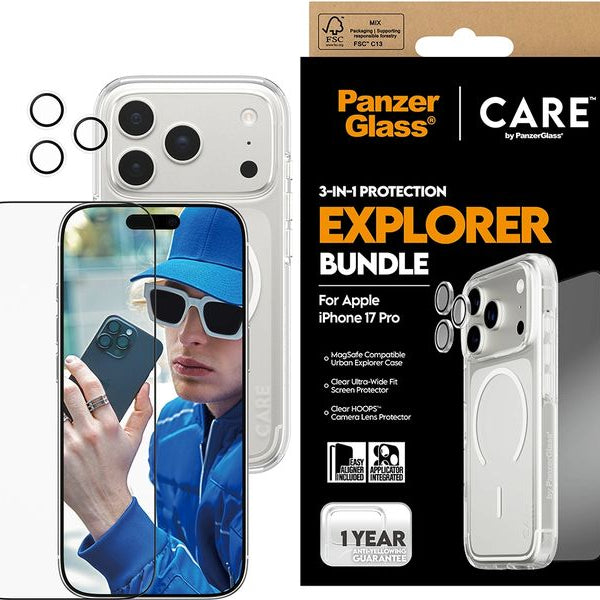 CARE Displayschutz 3-in-1 Flagship Combat iPhone 17 Pro