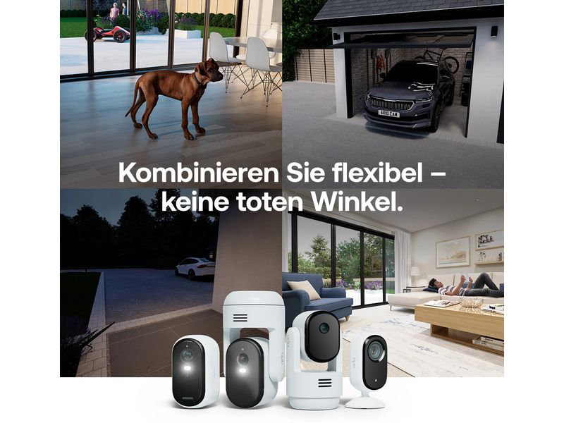 Arlo Essential 3 2K, 2er Set mit Solarpanel