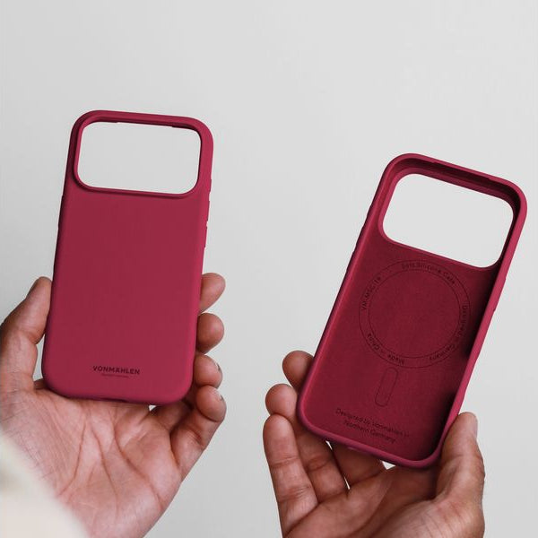 Vonmählen Back Cover Soft Silicone iPhone 17 Pro Dark Red