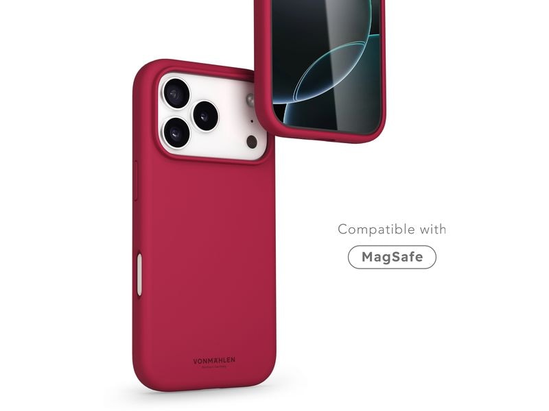 Vonmählen Back Cover Soft Silicone iPhone 17 Pro Dark Red