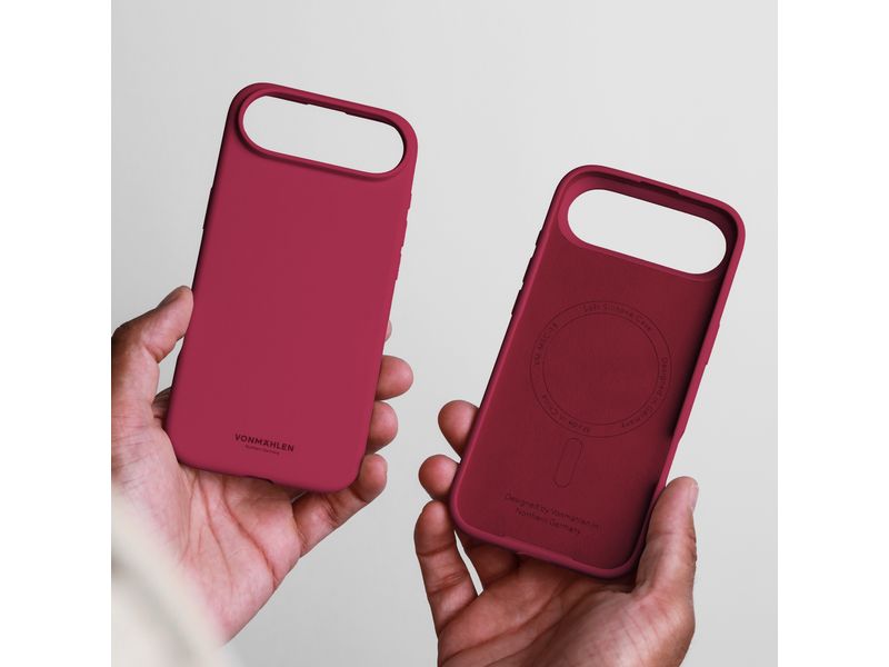 Vonmählen Back Cover Soft Silicone iPhone 17 Air Dark Red