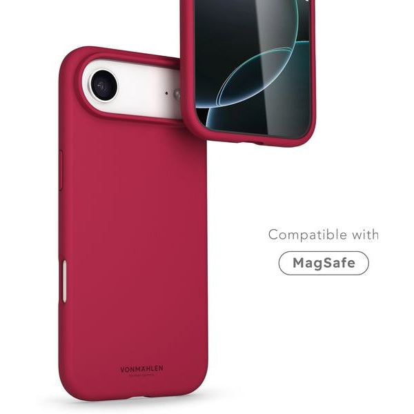 Vonmählen Back Cover Soft Silicone iPhone 17 Air Dark Red