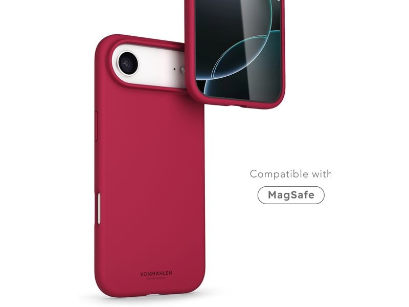 Vonmählen Back Cover Soft Silicone iPhone 17 Air Dark Red