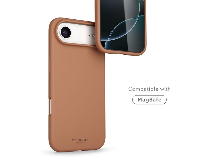 Vonmählen Back Cover Soft Silicone iPhone 17 Air Dark Cream