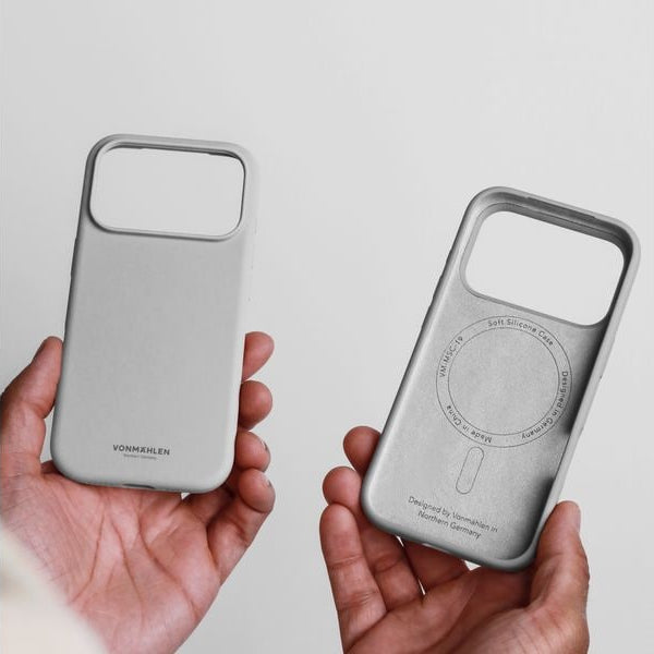 Vonmählen Back Cover Soft Silicone iPhone 17 Pro Light Gray