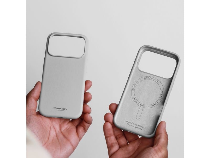 Vonmählen Back Cover Soft Silicone iPhone 17 Pro Light Gray