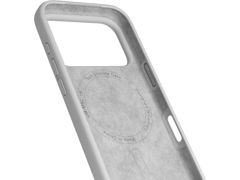 Vonmählen Back Cover Soft Silicone iPhone 17 Pro Light Gray