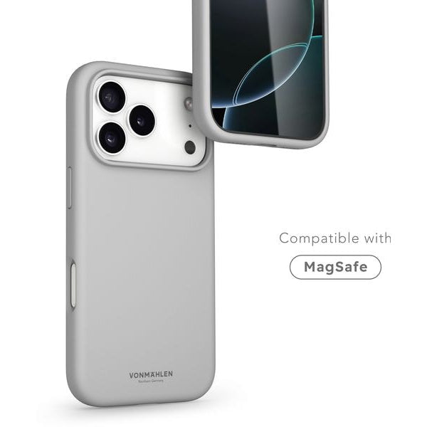 Vonmählen Back Cover Soft Silicone iPhone 17 Pro Light Gray