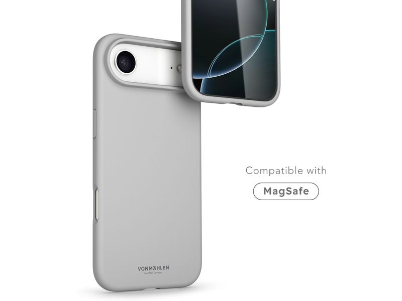 Vonmählen Back Cover Soft Silicone iPhone 17 Air Light Gray