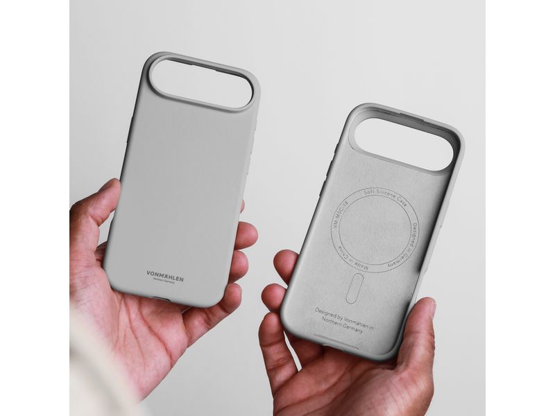 Vonmählen Back Cover Soft Silicone iPhone 17 Air Light Gray