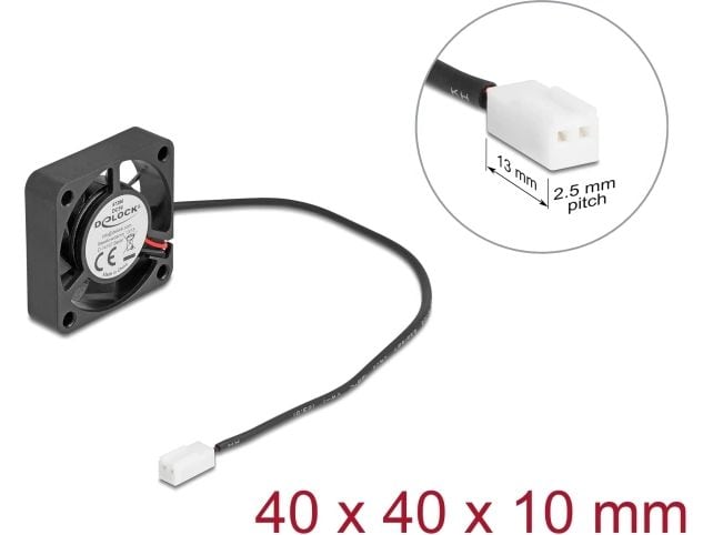 Delock PC-Lüfter 5 V DC, 40 x 40 x 10 mm