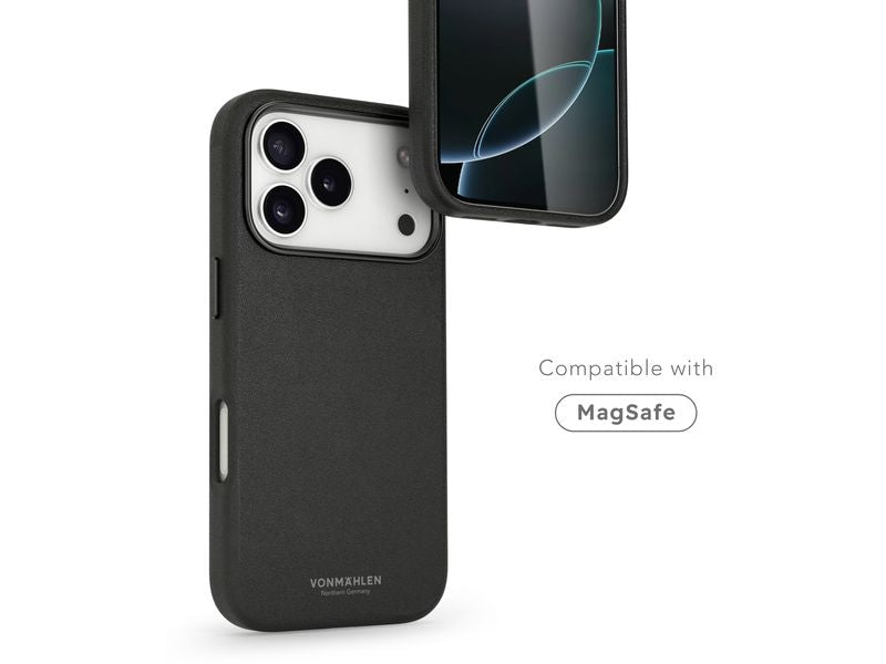 Vonmählen Back Cover Like Leather iPhone 17 Pro Max Black