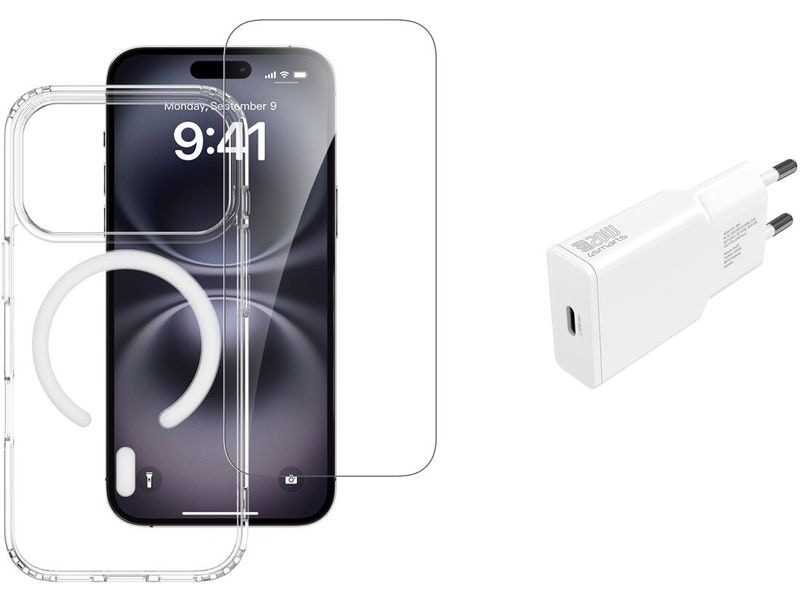 4smarts Back Cover 3in1 Starter Set MagSafe für iPhone 17 Pro