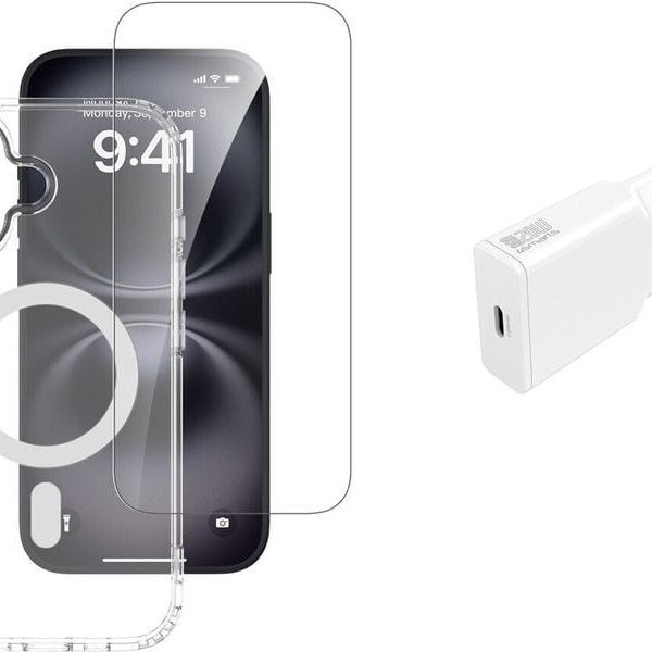 4smarts Back Cover 3in1 Starter Set MagSafe für iPhone 17